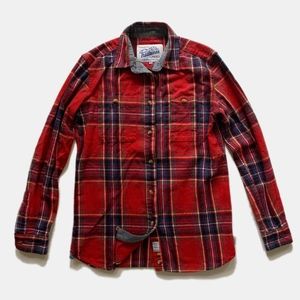 Madewell Red Flannel Shirt XS